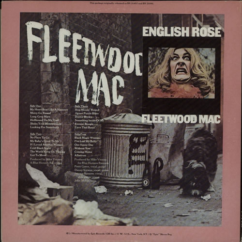 Fleetwood Mac English Rose US 2-LP vinyl record set (Double LP